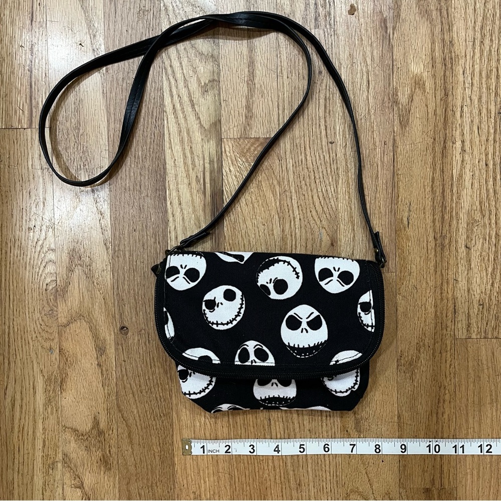 Tim Burton’s The Nightmare Before Christmas B&W Crossover Bag. Heavy Canvas.